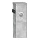 SESAM Poteau de sécurité A 70 x 70 mm H 1 000(+330) mm Serrure à cylindre à sceller sans œillets