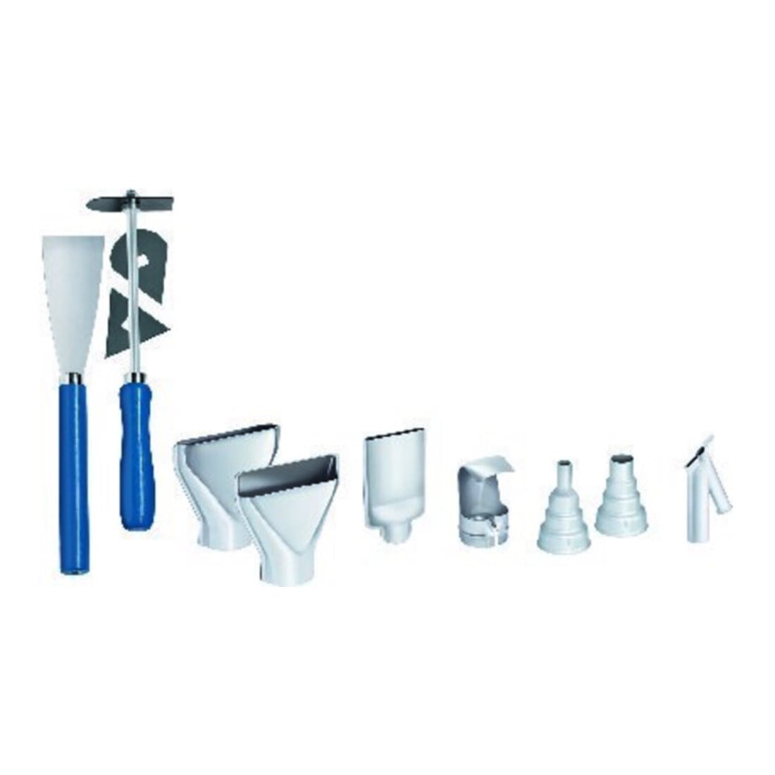 Set d'accessoires p. air chaud ensemble de 12 pièces dans une mallette