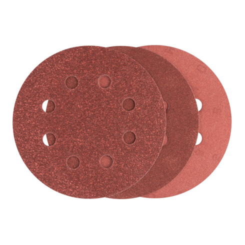 Set de 25 disques abrasifs pour ponceuse excentrique, grain 80, 120, 240