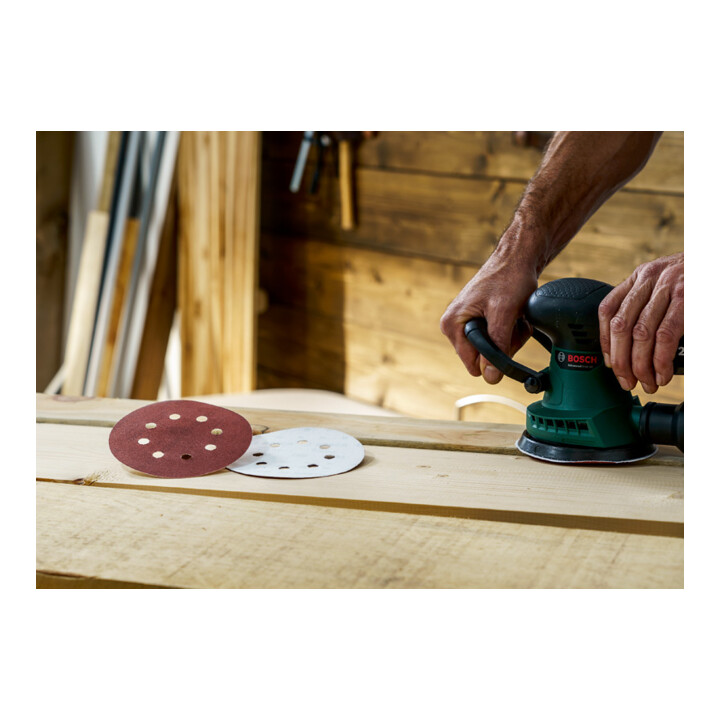 Set de 25 disques abrasifs pour ponceuse excentrique, grain 80, 120, 240