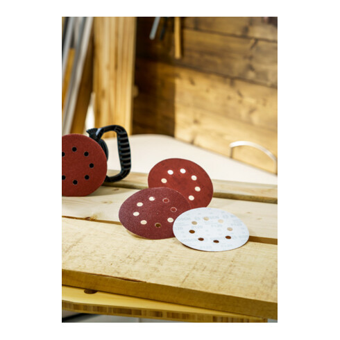 Set de 25 disques abrasifs pour ponceuse excentrique, grain 80, 120, 240
