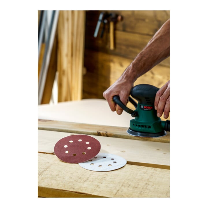 Set de 25 disques abrasifs pour ponceuse excentrique, grain 80, 120, 240