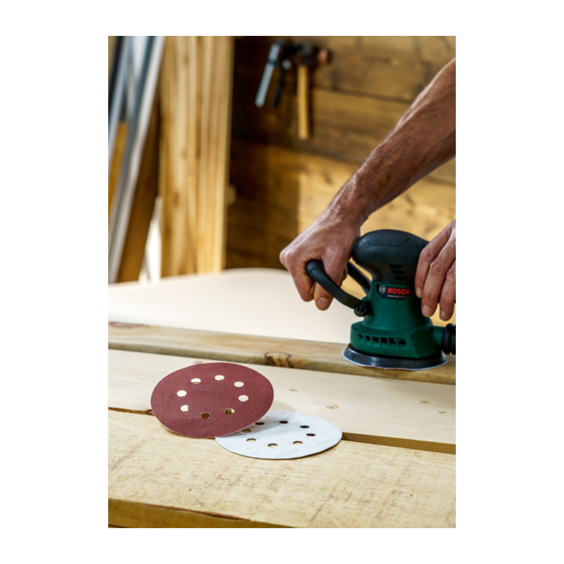 Set de 25 disques abrasifs pour ponceuse excentrique, grain 80, 120, 240