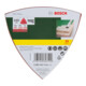 Set de 25 feuilles abrasives pour ponceuse Delta, grain 60, 120, 180-3