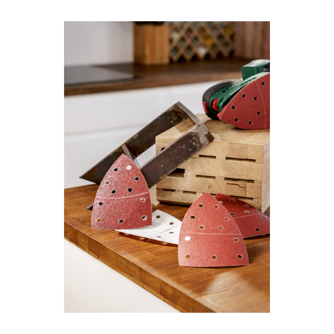 Set de 25 feuilles abrasives pour ponceuse multi, grain 40, 80, 120, 180