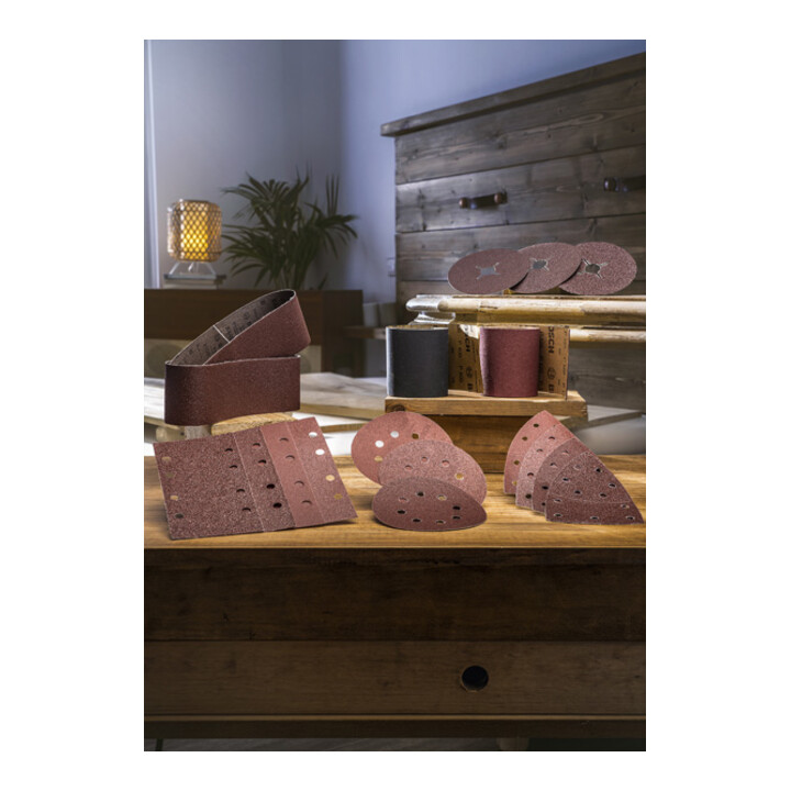 Set de 25 feuilles abrasives pour ponceuse multi, grain 40, 80, 120, 180