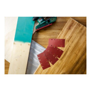 Set de 25 feuilles abrasives pour ponceuse vibrante, grain 40, 60, 80, 120-5