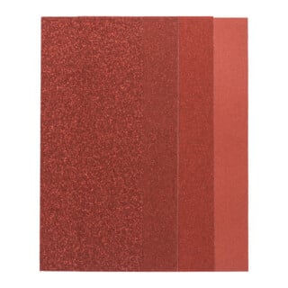 Set de 25 feuilles abrasives pour ponceuse vibrante, grain 60, 80, 120, 240
