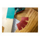Set de 25 feuilles abrasives pour ponceuse vibrante, grain 60, 80, 120, 240