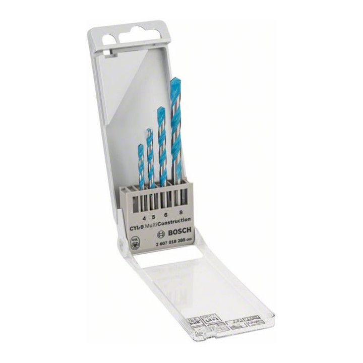 Set de 4 forets polyvalents CYL-9 Multi Construction 4; 5; 6; 8 mm