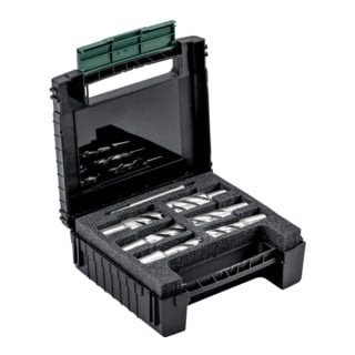 Set de 6 trépans Metabo HSS, longueur de travail 30 mm, queue Weldon 19 mm (3/4")