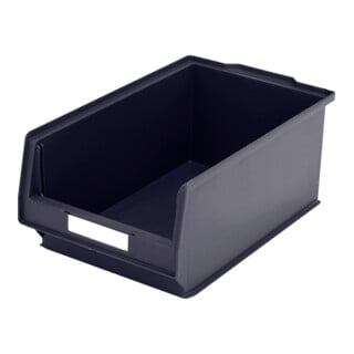 Ensemble de bacs de stockage à façade ouverte Bito PK401 avec étiquette noire