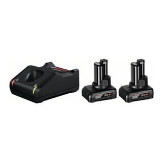 Set de base de deux batteries Bosch GBA 12V 6.0Ah + GAL 12V-40