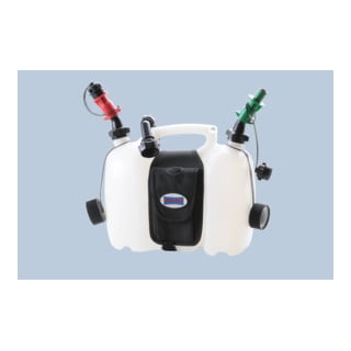 Set de bidons doubles PROFI contenu 6 + 3 l L. 362 x l. 170 x H. 298 mm nature