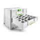 Set de casiers Festool pour pièces de rechange 60 x 60 / 120 x 71 3 x FT-3