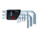 Set de clés mâles coudées 40410 9pces tête sphér. à 6 pans ouv. 1,5-10 dans supp