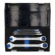 Set de clés mixtes à cliquet 7 R-005 5-pces ouv. 8-19mm CV boîtier plastique GED