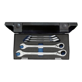 Set de clés mixtes à cliquet 7 UR-005 5 pcs. ouv. 8-19 av.levier d'inversion 7 U