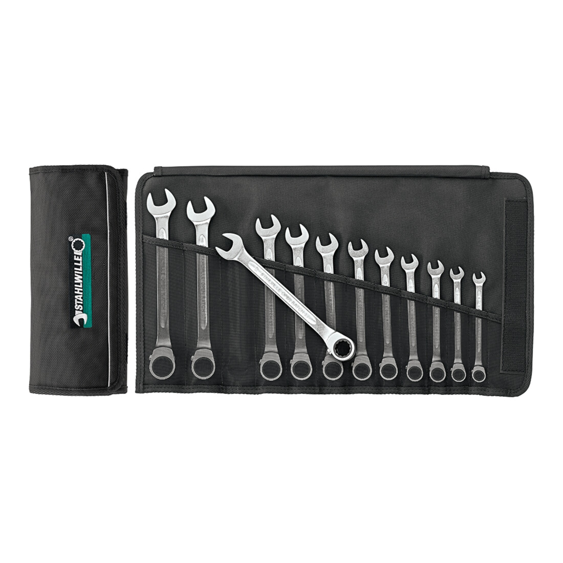 Set de clés mixtes à cliquet Stahlwille  300 mm acier allié  17/12 12 pcs