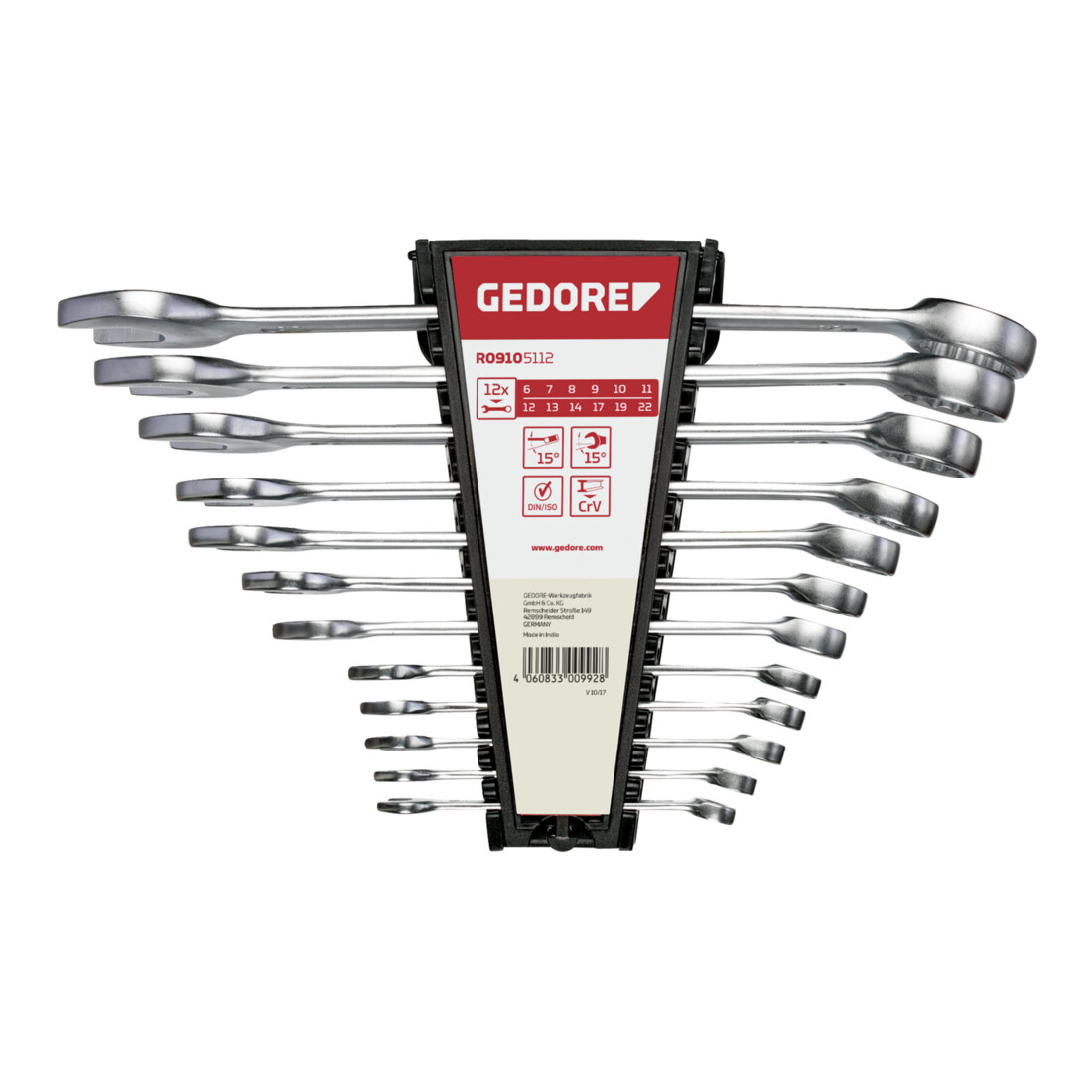 Set de clés mixtes Gedore Red SW 6-22mm 12 pcs