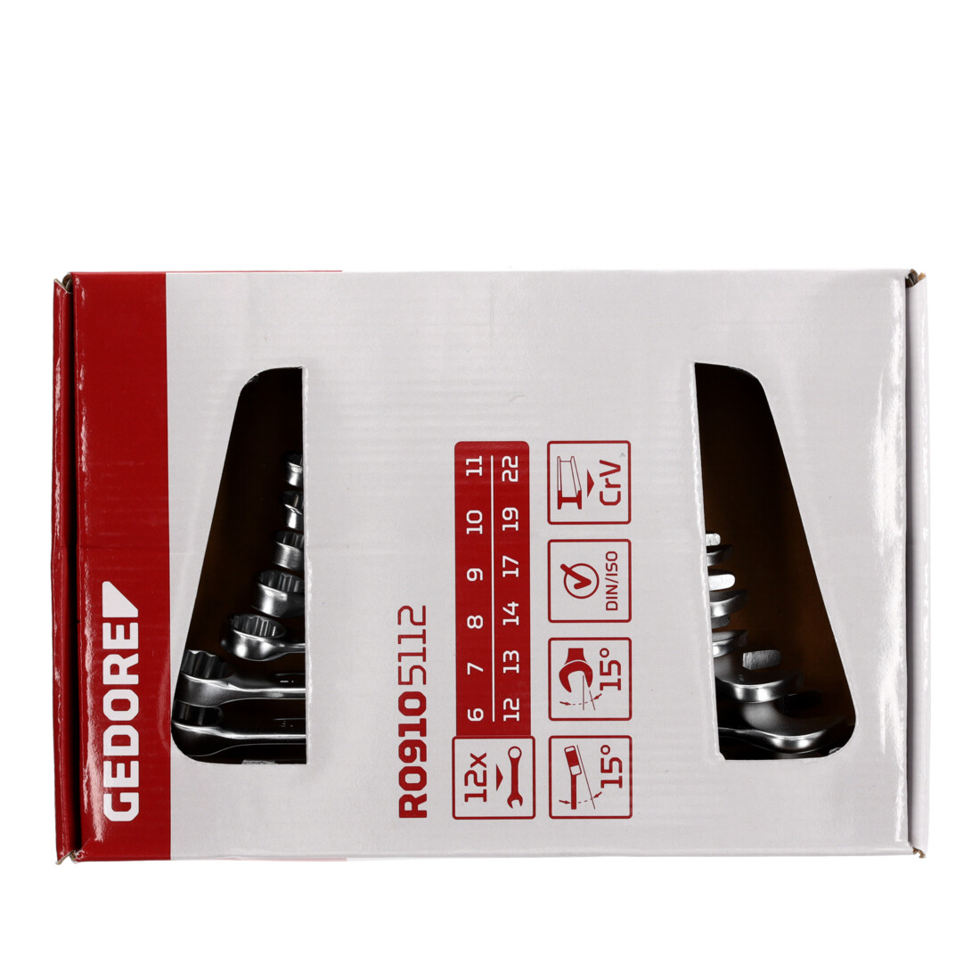 Set de clés mixtes Gedore Red SW 6-22mm 12 pcs