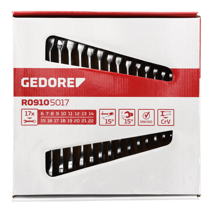 Set de clés mixtes Gedore Red SW 6-22mm 17 pcs
