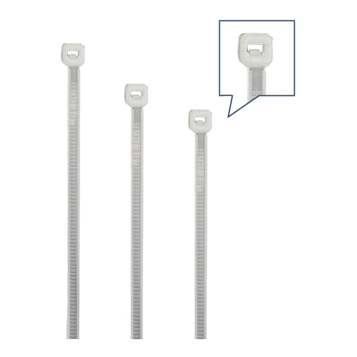 Set de colliers de câblage 350-pces polyamide nature