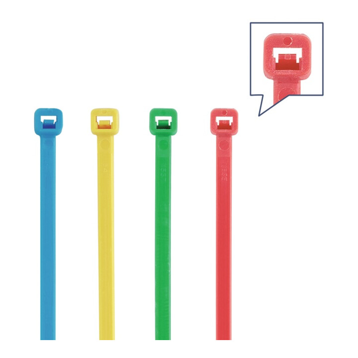 Set de colliers de câblage 400-pces polyamide multicolore
