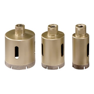 Set de couronnes diamantées pour carrelage « Dry », 3 pièces, M14 metabo