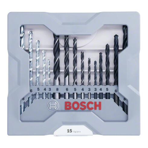 Set de forets Bosch, mixte, 3-8 mm, 3-8 mm, 3-8 mm, 3-8 mm