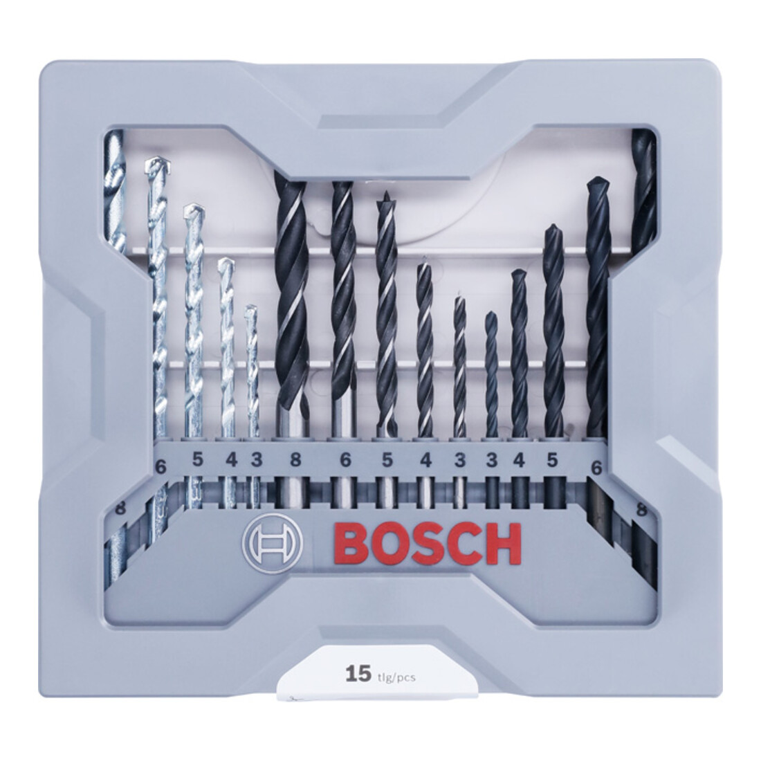 Set de forets Bosch, mixte, 3-8 mm, 3-8 mm, 3-8 mm, 3-8 mm