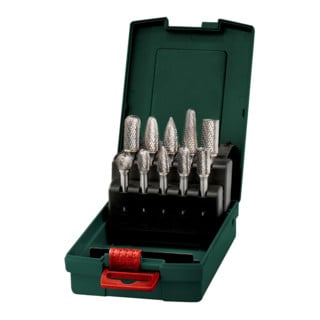Set de fraises carbure, 10 pièces metabo