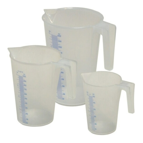 Set de gobelets gradués 1 / 2 / 5 l 3-pces PP MATO
