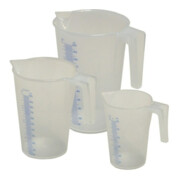 Set de gobelets gradués 1 / 2 / 5 l 3-pces PP MATO