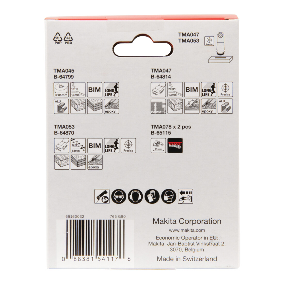 Set de menuiserie Makita 5 pièces