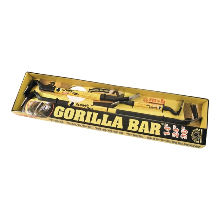 Set de pieds de biche Gorilla Bar L. totale 350 / 600 / 900 mm contenu 3 pces PE