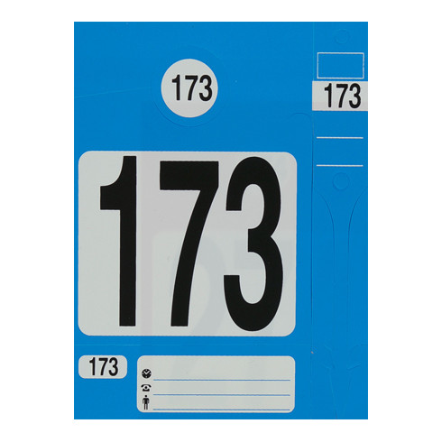 Kit de porte-clés Eichner numérotés 1-300, bleu