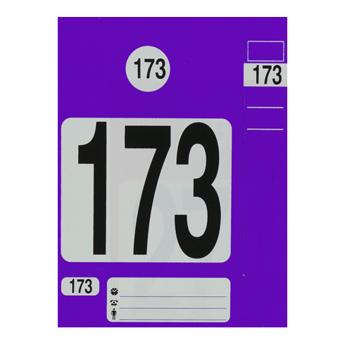 Kit de porte-clés Eichner numérotés 1-300, violet