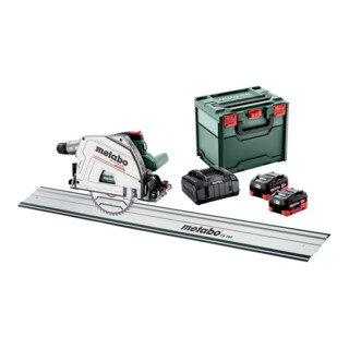 Set de scie circulaire plongeante sans fil KT 18 LTX 66 BL Set (691172810) avec rail de guidage FS 160 metaBOX 340 18V 2x8Ah LiHD + ASC 145