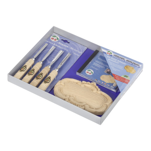 Set de sculpture Kirschen 4-pcs. avec DVD + plaque de porte vierge