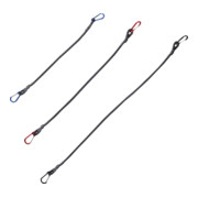 Set de serrage de bagages 3-pces L. 60, 80, 100 cm avec mousqueton EVB
