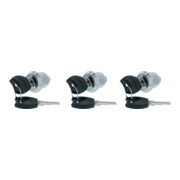 Set de serrures de rechange 3 serrures + 6 clés pour servante d’atelier et établi roulant