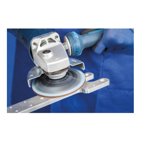 Set de sondes non-tissées PFERD COMBICLICK diamètre 125mm VRH A100C, 180M, 240F et PNER W F avec plateau-support CC-H-GT pour la finition