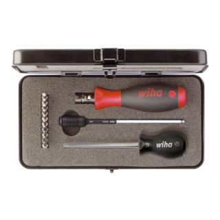 Set de tournevis dynamométriques 2852 S10 13pces 1-5 Nm réglable WIHA
