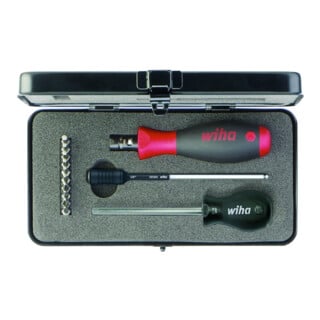 Set de tournevis dynamométriques 2852 S10 13pces 1-5 Nm réglable WIHA