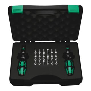 Set de tournevis dynamométriques 7440/41 26pces 0,3-3 Nm réglable WERA
