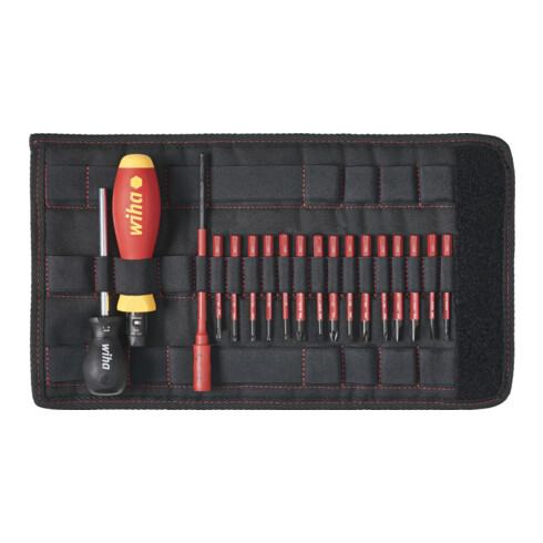 Set de tournevis dynamométriques Wiha slimTorque Starter Set 18 pièces 0,8 - 5 Nm réglable