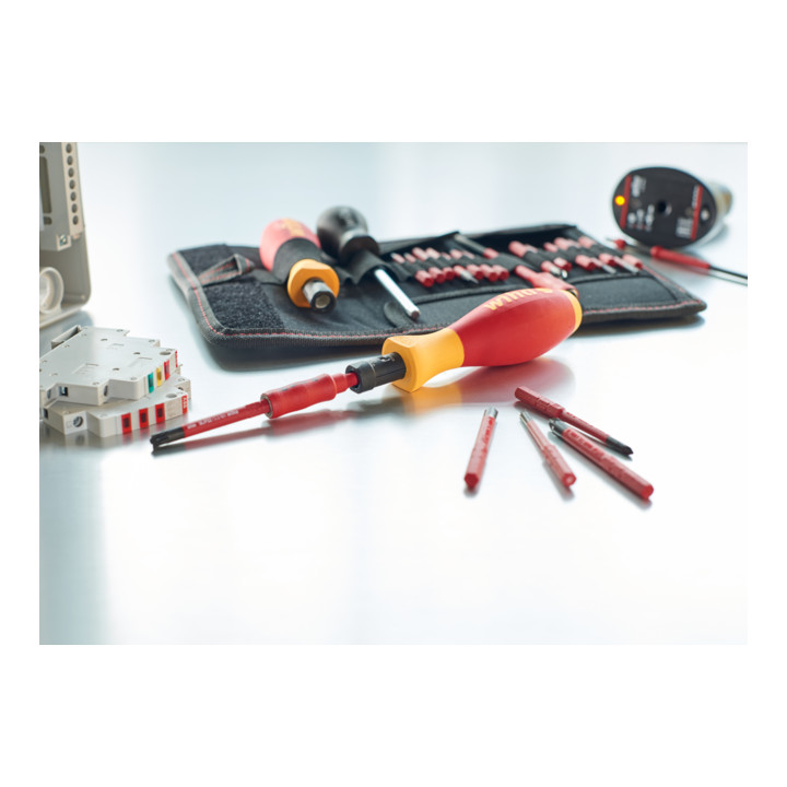 Set de tournevis dynamométriques Wiha slimTorque Starter Set 18 pièces 0,8 - 5 Nm réglable