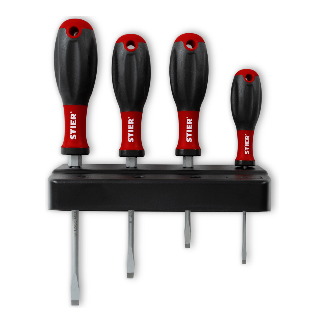 Set de tournevis STIER 15 pcs, avec 2 supports, manche 3K ergonomique