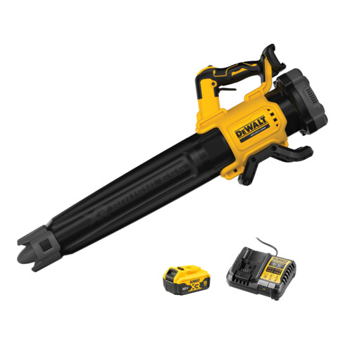Set DeWalt Akku-Gebläse 18V + Akku 5Ah + Ladegerät 4A